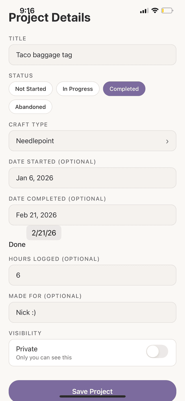 Add a new project